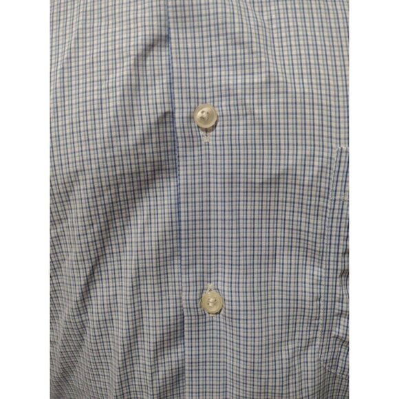 Men's Joseph Abboud No Wrinkles Tailored Fit 16.5-33 (Large L) Blue Dress Shirt - Picture 3 of 10